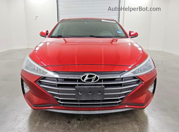 5NPD84LF7KH459999 2019 HYUNDAI ELANTRA Red წინა ხედი