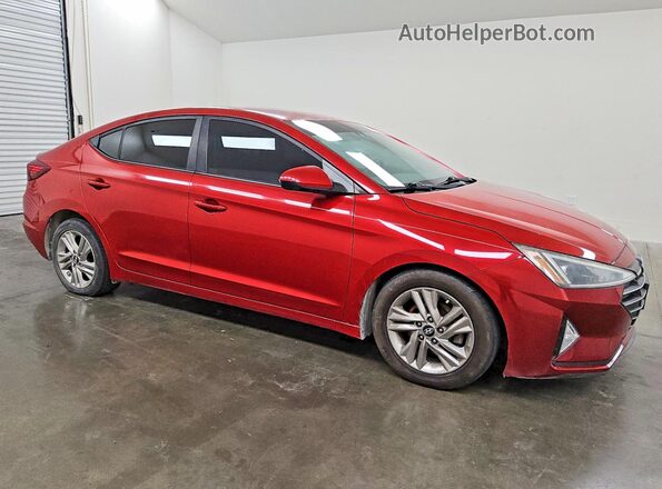 5NPD84LF7KH459999 2019 HYUNDAI ELANTRA Red წინა მარჯვენა