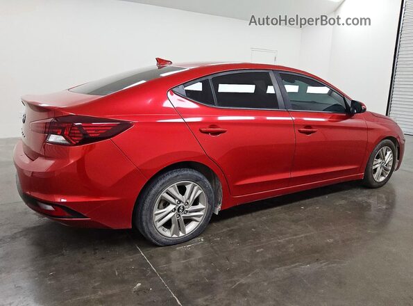 5NPD84LF7KH459999 2019 HYUNDAI ELANTRA Red უკანა მარჯვენა