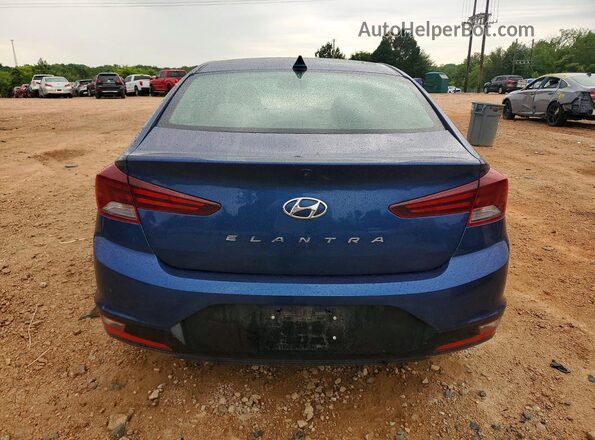 5NPD84LF7KH461025 2019 HYUNDAI ELANTRA Blue Rear view