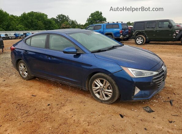 5NPD84LF7KH461025 2019 HYUNDAI ELANTRA Blue Front right