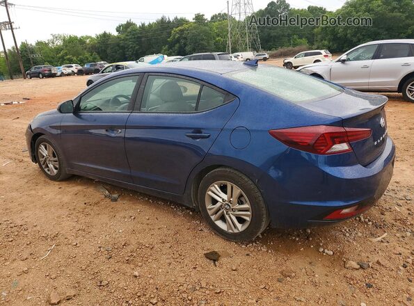 5NPD84LF7KH461025 2019 HYUNDAI ELANTRA Blue Rear left