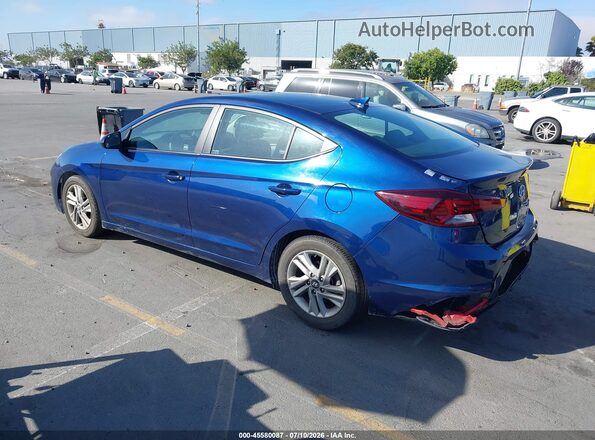 5NPD84LF7KH465186 2019 HYUNDAI ELANTRA L Blue Tył lewy