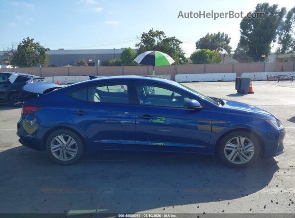 5NPD84LF7KH465186 2019 HYUNDAI ELANTRA L Blue Widok wnętrza z tyłu