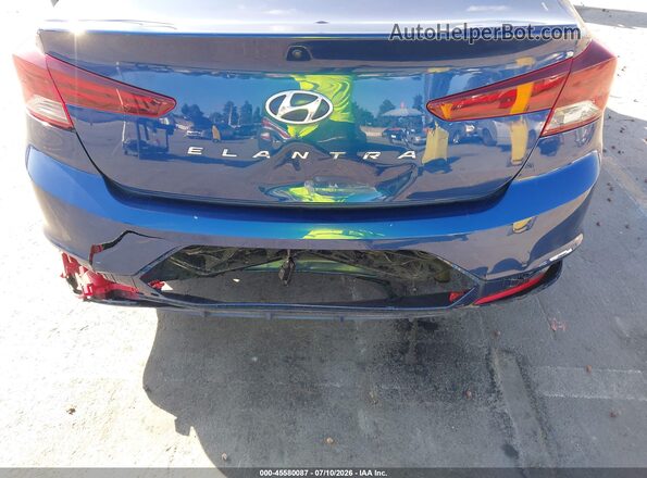 5NPD84LF7KH465186 2019 HYUNDAI ELANTRA L Blue Widok z przodu