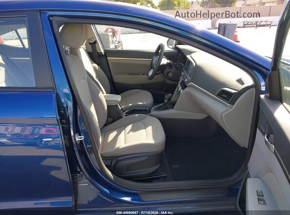 5NPD84LF7KH465186 2019 HYUNDAI ELANTRA L Blue Widok wnętrza z przodu