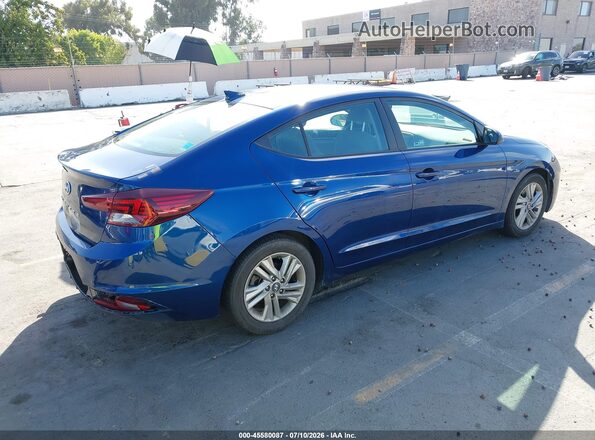 5NPD84LF7KH465186 2019 HYUNDAI ELANTRA L Blue Tył prawy
