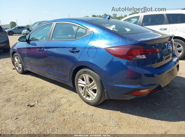 5NPD84LF7KH475197 2019 HYUNDAI ELANTRA Blue Rear left