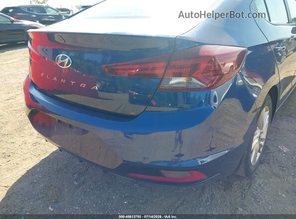 5NPD84LF7KH475197 2019 HYUNDAI ELANTRA Blue Front view