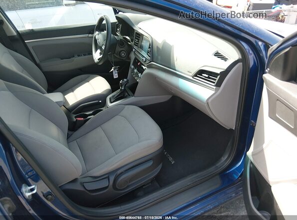 5NPD84LF7LH511875 2020 HYUNDAI ELANTRA Синий Вид салона спереди