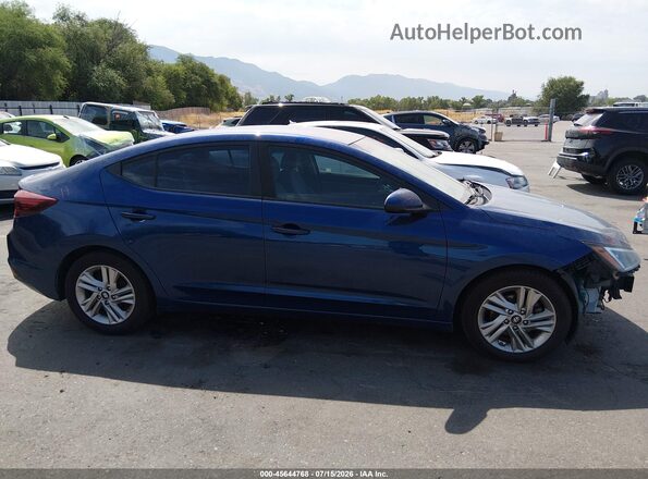 5NPD84LF7LH511875 2020 HYUNDAI ELANTRA Синий Вид задней части салона