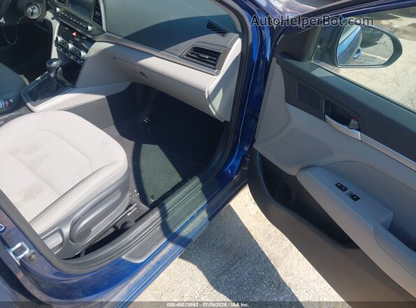 5NPD84LF7LH538770 2020 HYUNDAI ELANTRA Blue Front interior view