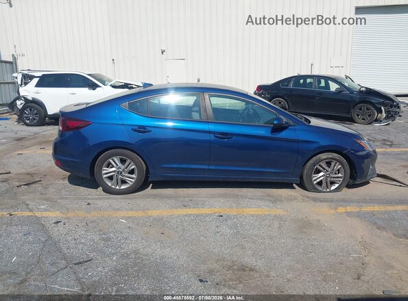 5NPD84LF7LH538770 2020 HYUNDAI ELANTRA Blue Rear interior view