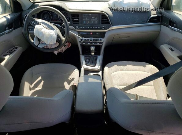 5NPD84LF7LH558338 2020 HYUNDAI ELANTRA Gray წინა პანელის ხედი