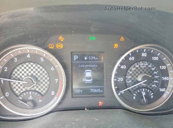 5NPD84LF7LH563829 2020 HYUNDAI ELANTRA Red Вид щитка приладів