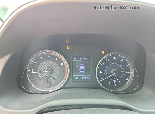 5NPD84LF7LH569761 2020 HYUNDAI ELANTRA White Вид щитка приладів