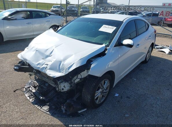 5NPD84LF7LH599018 2020 HYUNDAI ELANTRA White Vista tres cuartos delantera izquierda