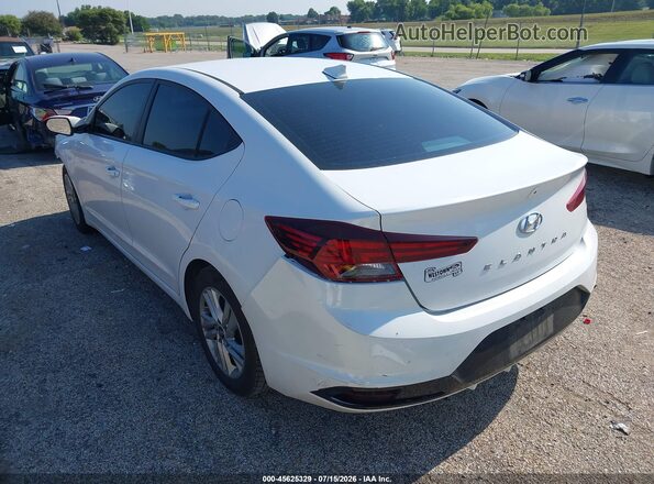 5NPD84LF7LH599018 2020 HYUNDAI ELANTRA White Trasero izquierdo