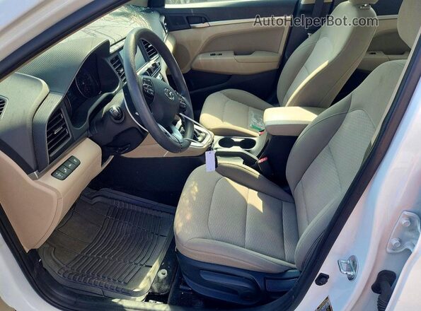 5NPD84LF7LH600460 2020 HYUNDAI ELANTRA White Vista interior delantera