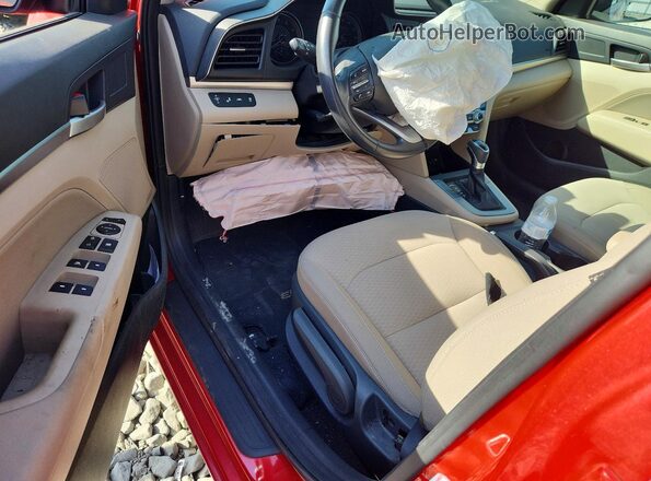 5NPD84LF7LH613418 2020 HYUNDAI ELANTRA Red Widok deski rozdzielczej