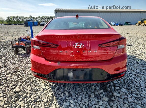 5NPD84LF7LH613418 2020 HYUNDAI ELANTRA Red Widok z tyłu