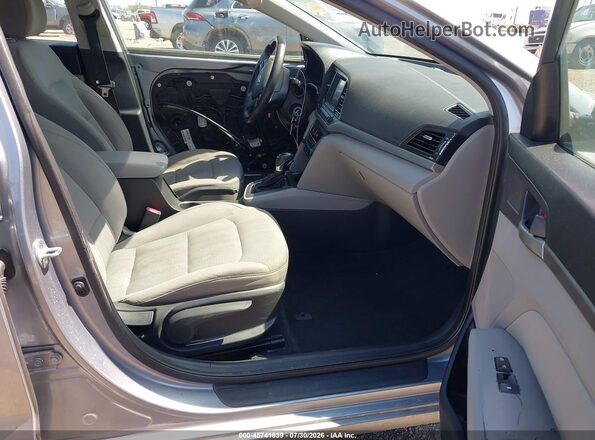 5NPD84LF8HH002160 2017 HYUNDAI ELANTRA Silver წინა სალონის ხედი