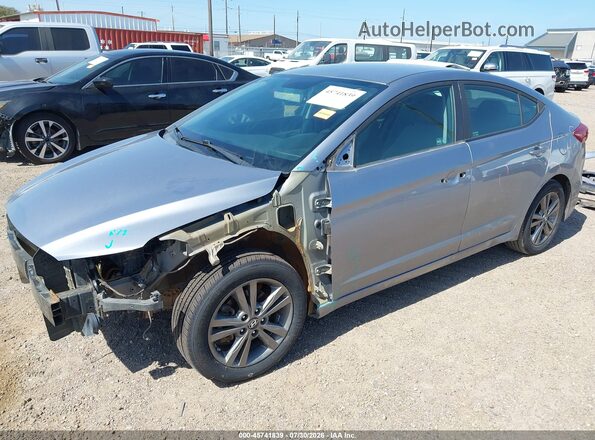 5NPD84LF8HH002160 2017 HYUNDAI ELANTRA Silver წინა მარცხენა ხედი სამი მეოთხედიდან