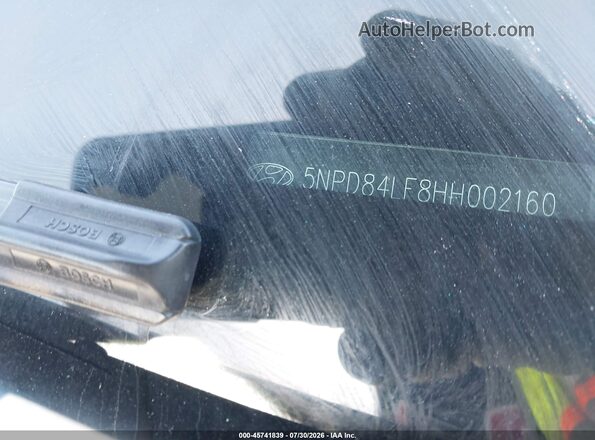 5NPD84LF8HH002160 2017 HYUNDAI ELANTRA Silver ძრავის განყოფილების ხედი