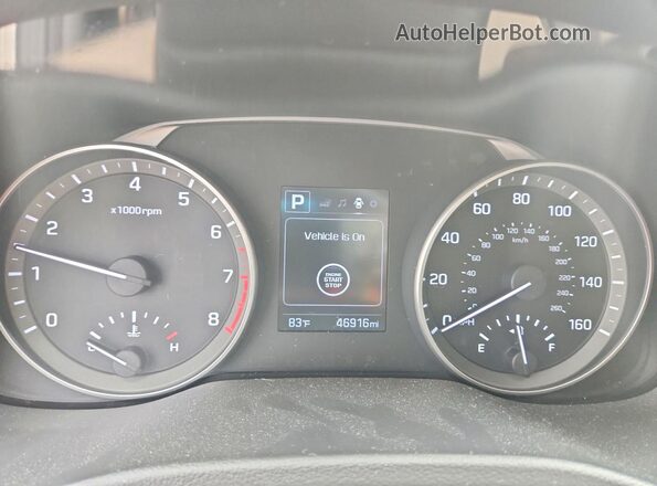 5NPD84LF8HH004801 2017 HYUNDAI ELANTRA Beige Вид щитка приладів