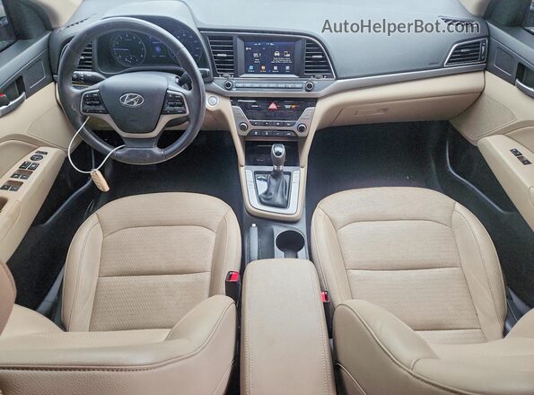 5NPD84LF8HH004801 2017 HYUNDAI ELANTRA Beige Вид панелі приладів