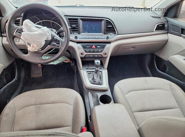 5NPD84LF8HH006810 2017 HYUNDAI ELANTRA Silver Vista del salpicadero