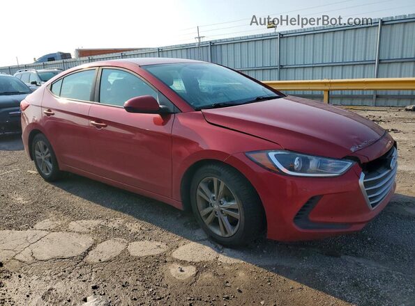 5NPD84LF8HH012624 2017 HYUNDAI ELANTRA Red Передня права чверть