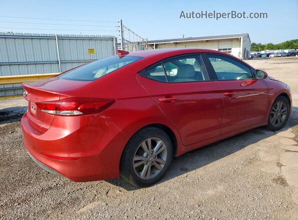5NPD84LF8HH012624 2017 HYUNDAI ELANTRA Red Задня права чверть