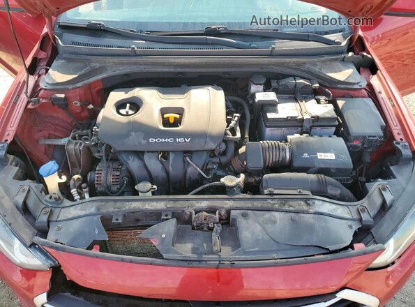 5NPD84LF8HH012624 2017 HYUNDAI ELANTRA Red Вид задньої частини салону