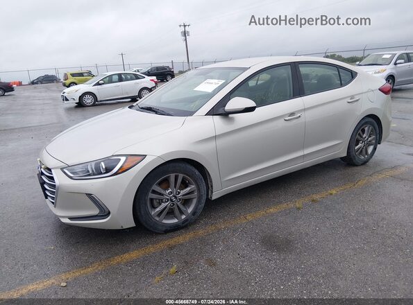 5NPD84LF8HH019671 2017 HYUNDAI ELANTRA Beige Vista tres cuartos delantera izquierda