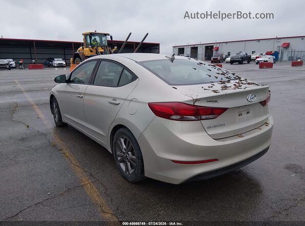 5NPD84LF8HH019671 2017 HYUNDAI ELANTRA Beige Trasero izquierdo