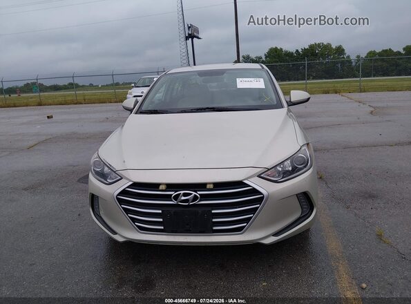 5NPD84LF8HH019671 2017 HYUNDAI ELANTRA Beige Vista del cuadro de instrumentos
