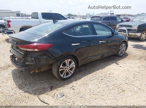5NPD84LF8HH050936 2017 HYUNDAI ELANTRA Черный Задняя правая четверть