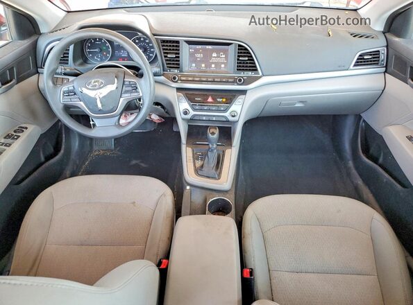 5NPD84LF8HH061936 2017 HYUNDAI ELANTRA Red წინა პანელის ხედი