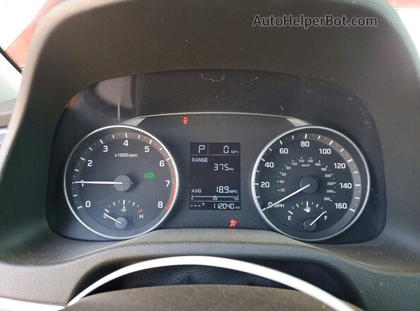 5NPD84LF8HH061936 2017 HYUNDAI ELANTRA Red ხელსაწყოთა პანელის ხედი