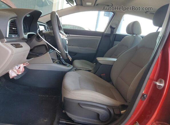 5NPD84LF8HH061936 2017 HYUNDAI ELANTRA Red წინა სალონის ხედი