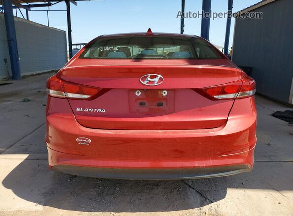 5NPD84LF8HH061936 2017 HYUNDAI ELANTRA Red უკანა ხედი