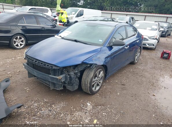 5NPD84LF8HH084732 2017 HYUNDAI ELANTRA Синий Передняя левая четверть