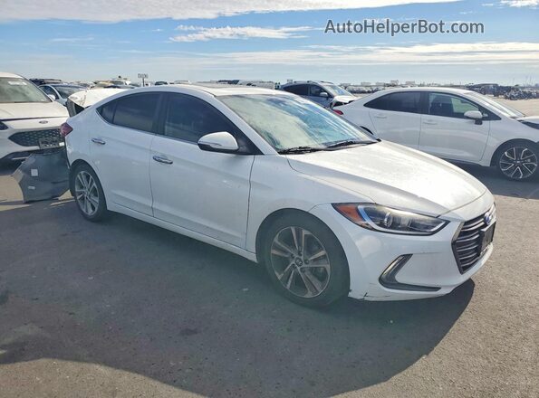 5NPD84LF8HH085766 2017 HYUNDAI ELANTRA White Przód prawy