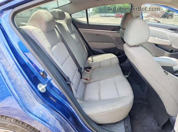 5NPD84LF8HH103263 2017 HYUNDAI ELANTRA Blue Rear seats view
