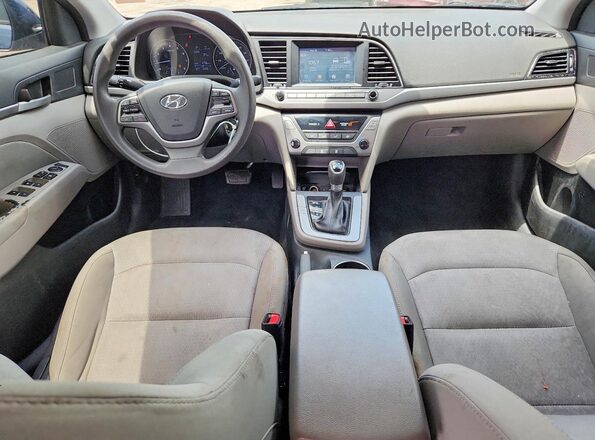 5NPD84LF8HH103263 2017 HYUNDAI ELANTRA Blue Dashboard view