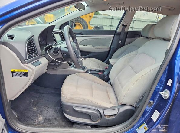5NPD84LF8HH103263 2017 HYUNDAI ELANTRA Blue Front interior view
