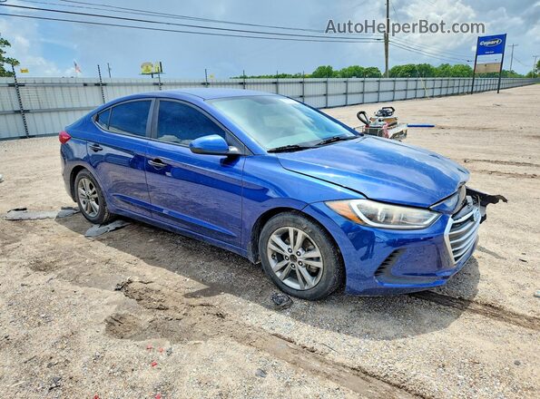 5NPD84LF8HH103263 2017 HYUNDAI ELANTRA Blue Front right