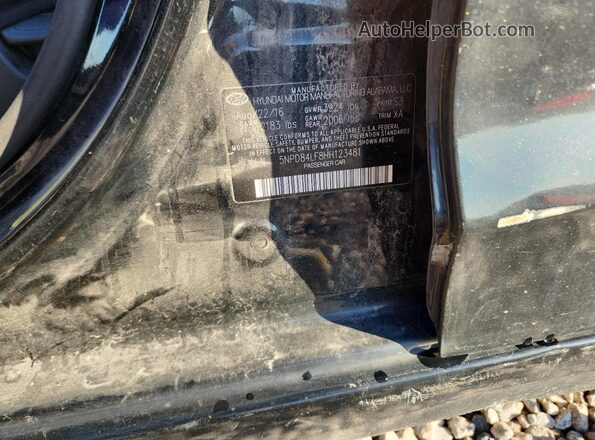 5NPD84LF8HH123481 2017 HYUNDAI ELANTRA Black ძრავის განყოფილების ხედი