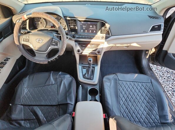 5NPD84LF8HH123481 2017 HYUNDAI ELANTRA Black წინა პანელის ხედი